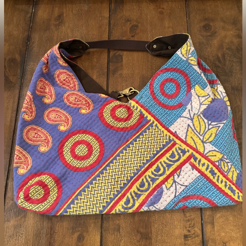 Sari Bari Multicolor Women's Boho Kantha Bag